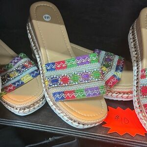 Colorful Beaded Women's Sandals